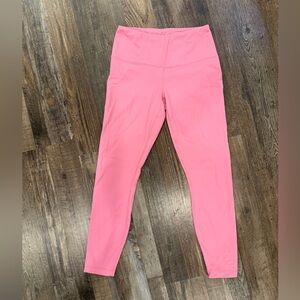 Pink workout leggings